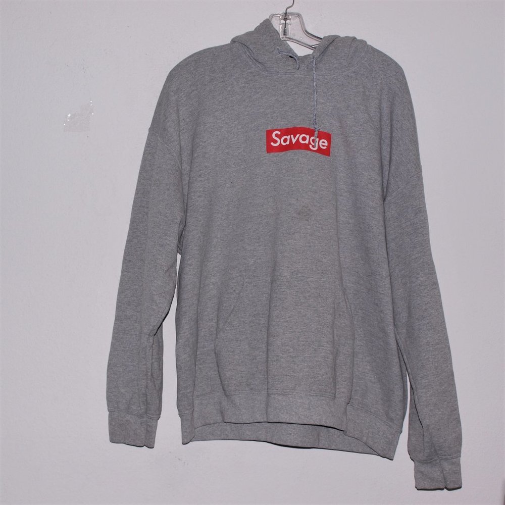 Bowery Supply Co. Gray Hooded Sweatshirt Size XL